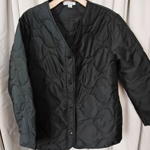 Women's Black Quilted Jacket